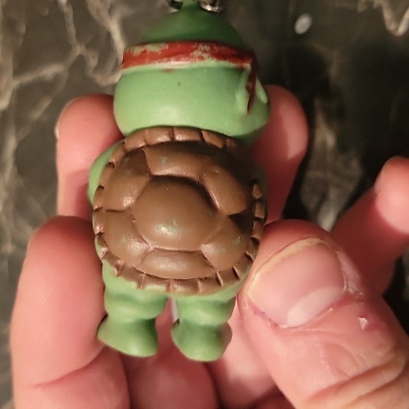 Bootleg style Vintage Teenage Mutant Ninja Turtles Key Chain TMNT Raphael - Picture 3 of 4